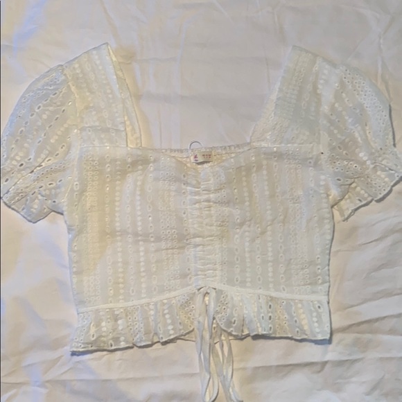 Romwe white short sleeved top - Picture 1 of 3